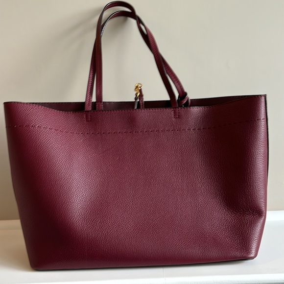 Tory Burch McGraw Tassel Tote - Burgundy - Picture 3 of 10